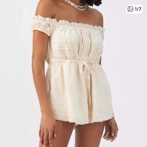Urban Outfitters off shoulder Evie Romper small